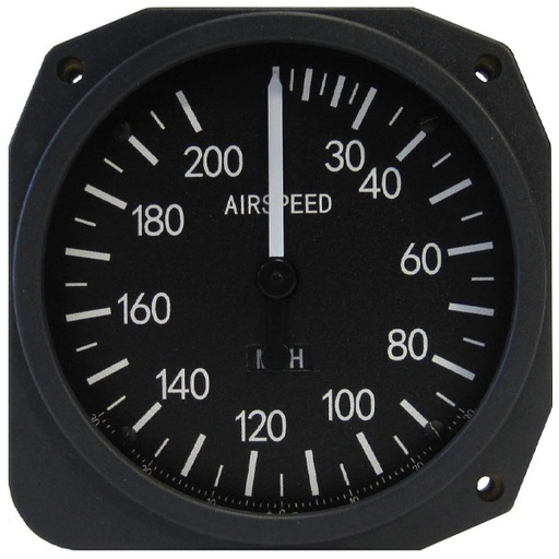 [RX1-10-06309] Swift 3-1/8 Airspeed Indicator 0-400 MPH / KPH / Knots