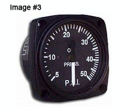 [RX1-10-22242] UMA 2-1/4 Mechanical Oil Pressure Gauge 10 - 130 PSI Non-TSO