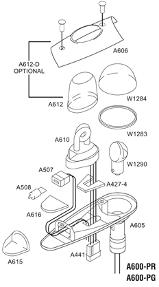 [RX1-11-03260] Whelen A606 Lens Retainer