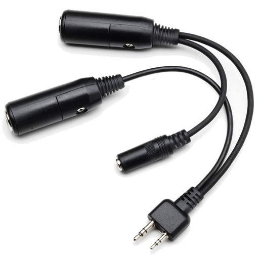 [RX1-11-03566] Pilot USA PA 81 Dual GA To Icom A2 A20 A21 Adapter
