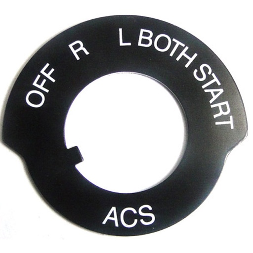 [RX1-11-03668] ACS Switch Plate Without Start A-2255-A1
