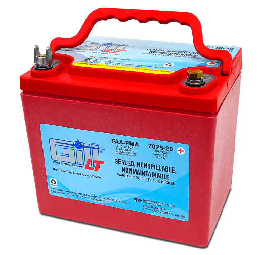 [RX1-11-13274] Gill Sealed Battery 7025-20