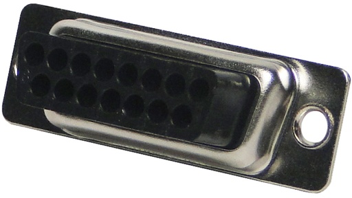 [RX1-11-13296] 15 Pin Silver Female Sub-D Crimp Connector
