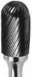 [RX1-12-00590] Carbide Cylindrical Ball Nose Burr 1/2 Aluminum