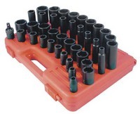 [RX1-12-01949] Sunex 1/2 39 Pc Medium Socket Set