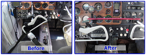 [RX1-13-03164] Airplane Control Lock Mooney