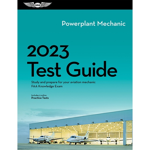 [RX1-13-10162-23] ASA AMT POWERPLANT TEST GUIDE PLUS 2023