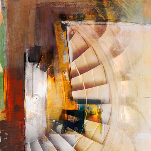 [RX1-13-13231] Martin Young Art Turbine TracinGS Print 36X36
