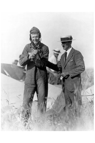 [RX1-13-17796] Postcard Lindbergh And Wright Plan Wreck