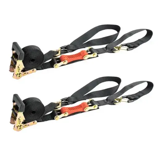 [RX1-13-20706] Shockstrap 7 Constant Tension Ratchet Strap 3000lb Break Strength Double Pack