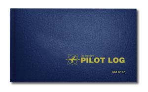 [RX1-13-32355] ASA Standard Pilot Log Hrdcvr Navy