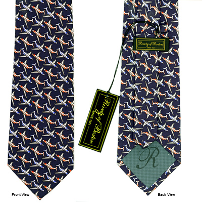 [RX1-14-02580] Neck Tie Jet Navy
