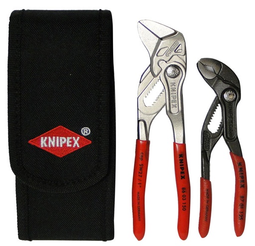 [RX1-15-08465] Knipex 2 Pc Mini Pliers In Belt Pouch Set