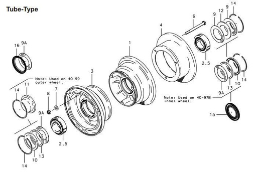 [RX1-40-97A] Cleveland Main Wheel # 40-97A