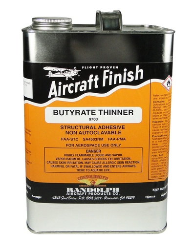 [RX1-9703-1G] Randolph 9703 Butyrate Thinner Gallon