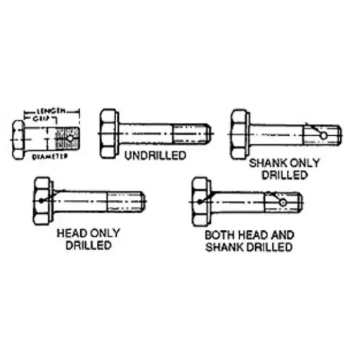 [RX1-AN3H-10A] AN Bolt AN3H-10A