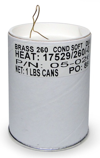 [RX1-05-02686] Safety Wire .032 Brass 1 Lb.