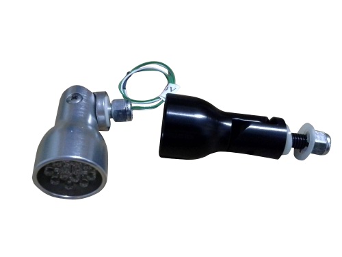 [RX1-05-08316] Large Cockpit/Baggage Light White 14V With Black Housing