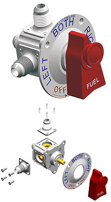 [RX1-05-29508] Fuel Valve FS20X4 Female
