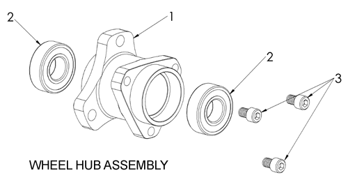 [RX1-06-00998] Wheel Hub Assembly 5/8
