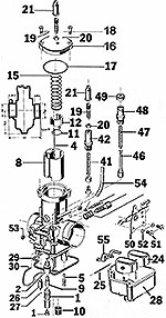[RX1-07-00312] Bing 54 Float Kit Bing Floats 35-913-201