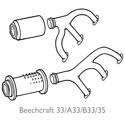 [RX1-08-00853] Beechcraft BeS0003 Exhaust