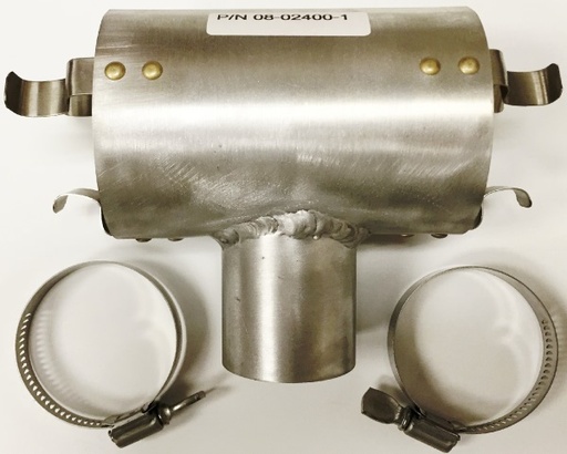 [RX1-08-02500] Heat Muff 2-1/2 Outlet