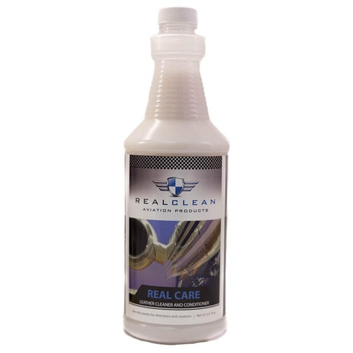 [RX1-09-03776] Realclean Real Care A/C Leather Cleaner And Conditioner 32Oz