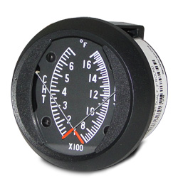 [RX1-10-01400] Swift 2 Round CHT EGT 100-700F / 700-1700F