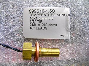[RX1-10-02642] Westach Temperature Probe 10X1.5MM Thd 4 Lead 5/8 Tip Non-TSO
