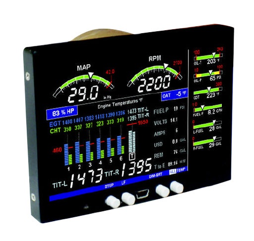 [RX1-10-05233] JPI EDM 900 7C Experimental Engine Monitor System Package 4 Tank EDM-900-7CP-4