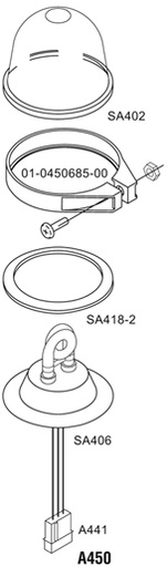 [RX1-11-03250] Whelen SA406 Flash Tube Assembly