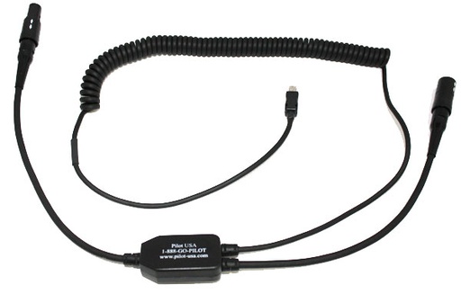 [RX1-11-12364] Pilot USA Gopro Hero 3 To Lemo Headset Recording Adapter