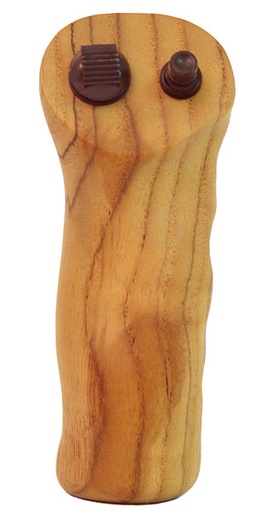 [RX1-11-14202] Cag Master Teakwood Left Grip 1-1/8 Bore