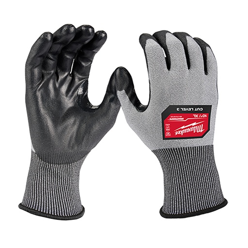 [RX1-12-05741] Milwaukee Cut Level 3 High Dexterity Polyurethane Dipped Gloves (Xl)