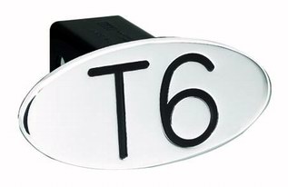 [RX1-13-03531] T6 Black Oval 2 Hitch Cover