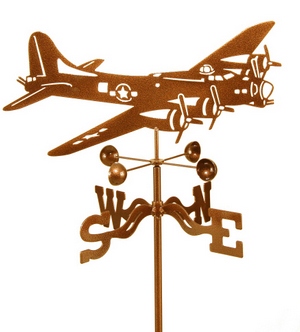 [RX1-13-07213] B-17 Garden Weathervane 18-1/2W X 8-1/4H