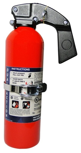 [RX1-13-07660] Halon Fire Extinguisher 2.5Lb + With Mounting Bracket