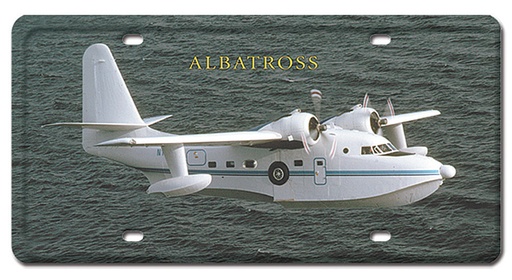 [RX1-13-08211] Albatross Metal License Plate 12X6