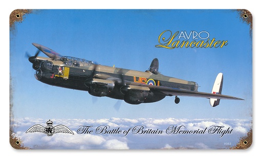 [RX1-13-08478] Lancaster Metal Sign 14X8