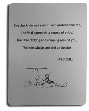 [RX1-13-09938] Capt Bill Plaque Wheels Up
