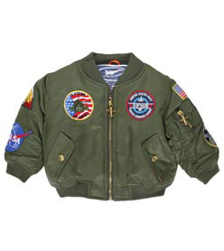 [RX1-13-11838] MA-1 Green Flight Jacket 7 Patch 2T