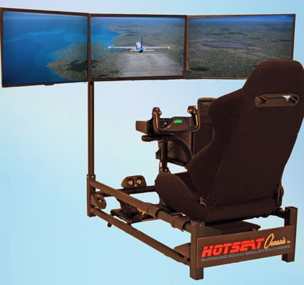 [RX1-13-12915] Hotseat Flight Sim Triple Display