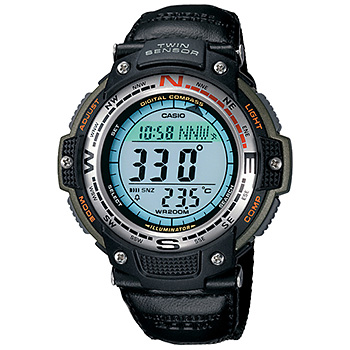 [RX1-13-12992] Casio Twin Sensor Digital Compass Black Band
