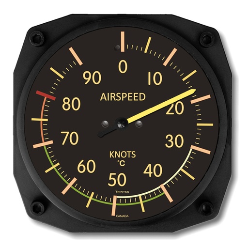 [RX1-13-14962] Vintage Wall Thermometer Airspeed (C)