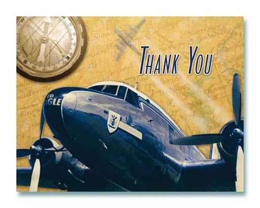 [RX1-13-17466] Dc-3 Thank You Cards Box Of 12