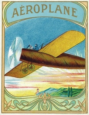 [RX1-13-17749] Aeroplane Brand Cigar Box Label Postcard
