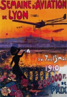 [RX1-13-17800] Postcard Semaine D Aviation De Lyon Vintage
