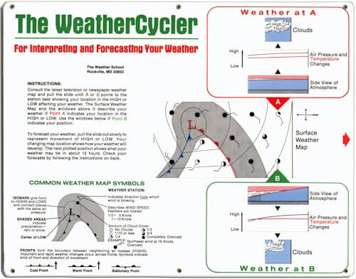 [RX1-13-29949] WEATHERCYCLER SLIDE CHART W/ INSTERT BOOKLET