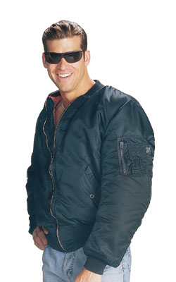 [RX1-14-02048] Ultra Force Navy MA-1 Flight Jacket - Large